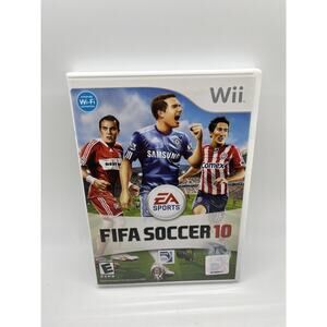 FIFA Soccer 10 (Nintendo Wii, 2009) Complete Tested Working EA Sports Free Ship